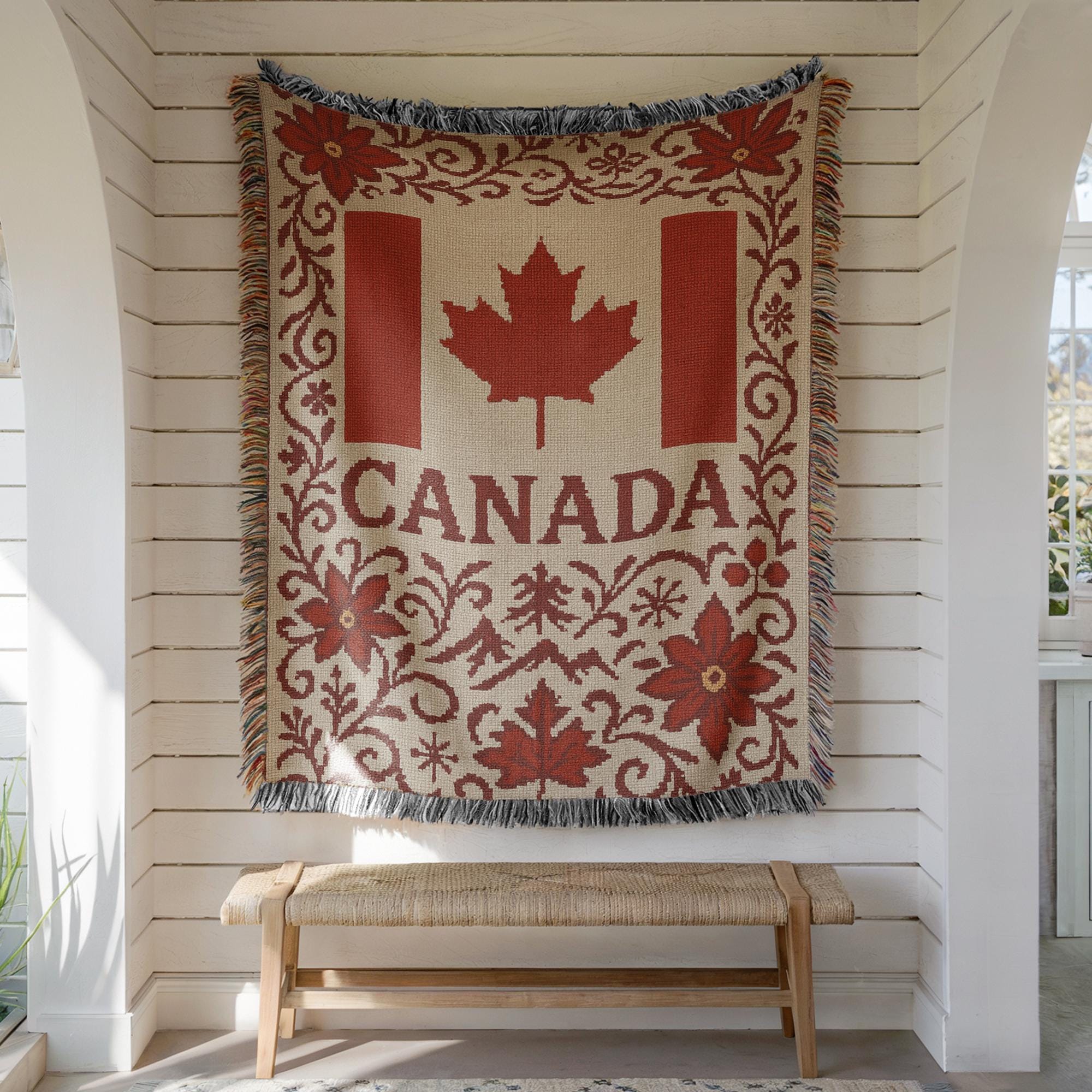Canada Woven Blanket – Canadian Heritage Home Decor Gift - Etsy Canada