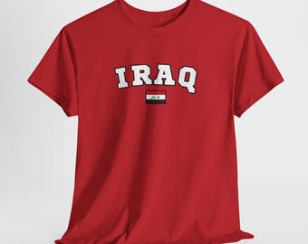Iraq Unisex T-Shirt, Iraq Flag T-Shirt, Her & Him Gift, Summer Vibes, Traveler shirt