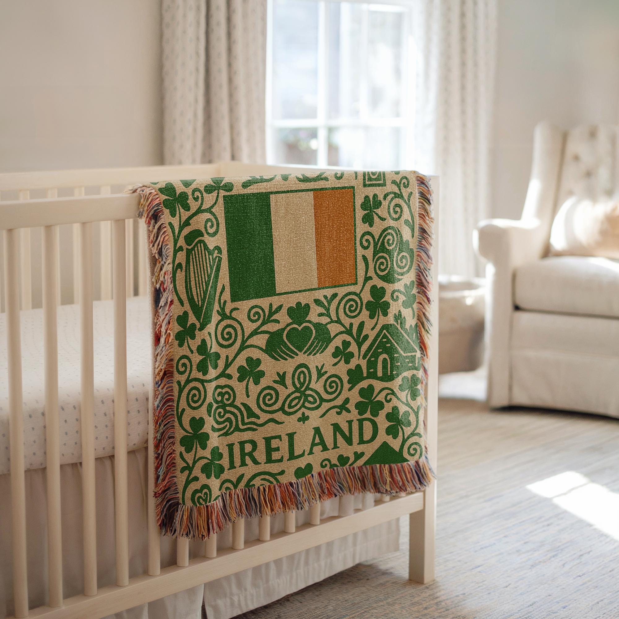 Ireland Woven Blanket – Irish Heritage Home Decor Gift - Etsy
