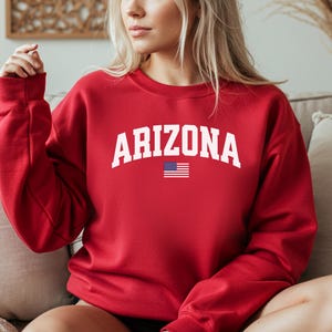 Arizona Sweatshirt, Arizona Crewneck, Cozy Pullover, Arizona Gift Idea, Arizona T Shirt, State Pride Apparel, Travel Souvenir