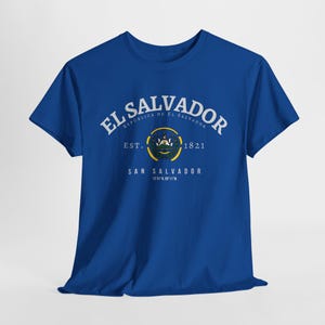 T-shirt vlag El Salvador: uniseks katoenen T-shirt
