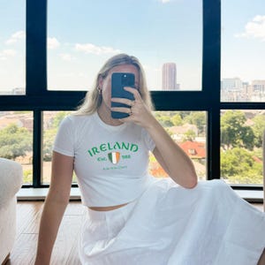 Ireland Baby Tee, Irish T-shirt image 6