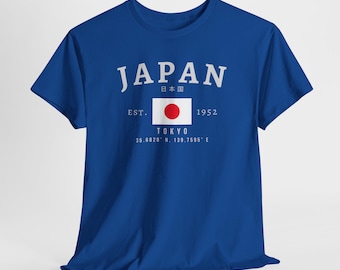 Japan Unisex T-Shirt, 日本 Flag Tee, Vintage Tokyo Graphic Shirt, Asian Streetwear Tee, Oversized Japanese Pride Tee