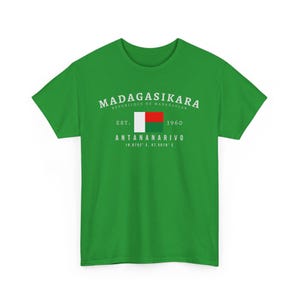 Madagascar Y2K uniseks T-shirt, T-shirt Malagassische vlag, shirt Antananarivo, Madagascar Pride Gift, National Heritage Identity-T-shirt, oversized