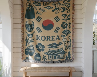 Manta tecida na Coreia do Sul – Presente de decoração para casa que remete à herança coreana