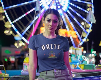 Haiti Women's Baby Tee, Haiti Y2K T-Shirt, Haiti, Haiti Crop Tee,  Vintage 2000s 90's Baby Tee, Haiti Shirt, Haiti Tank top