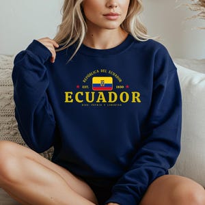 Ecuador Crewneck Sweatshirt - Quito Flagge Pullover, ecuadorianische Pride Kleidung