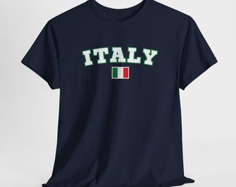 イタリア ユニセックス T シャツ、イタリア国旗 T シャツ、彼女と彼へのギフト、サマーバイブ、トラベラー シャツ