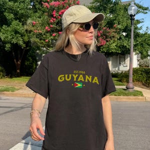 Guyana Unisex T-Shirt, Guyana Flag T-Shirt, Her & Him Gift, Summer Vibes, Traveler shirt