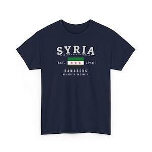 Syria Y2K Unisex T-Shirt, Syrian Flag Tee, Damascus Graphic Shirt, Syrian Pride Gift Tee, Middle Eastern Heritage, Oversized Fit