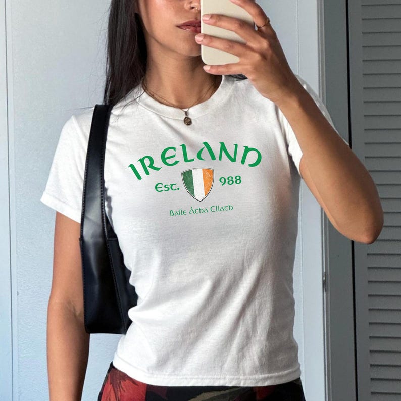 Ireland Baby Tee, Irish T-shirt image 2
