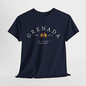 Camiseta con la bandera de Granada: Camiseta retro del orgullo nacional