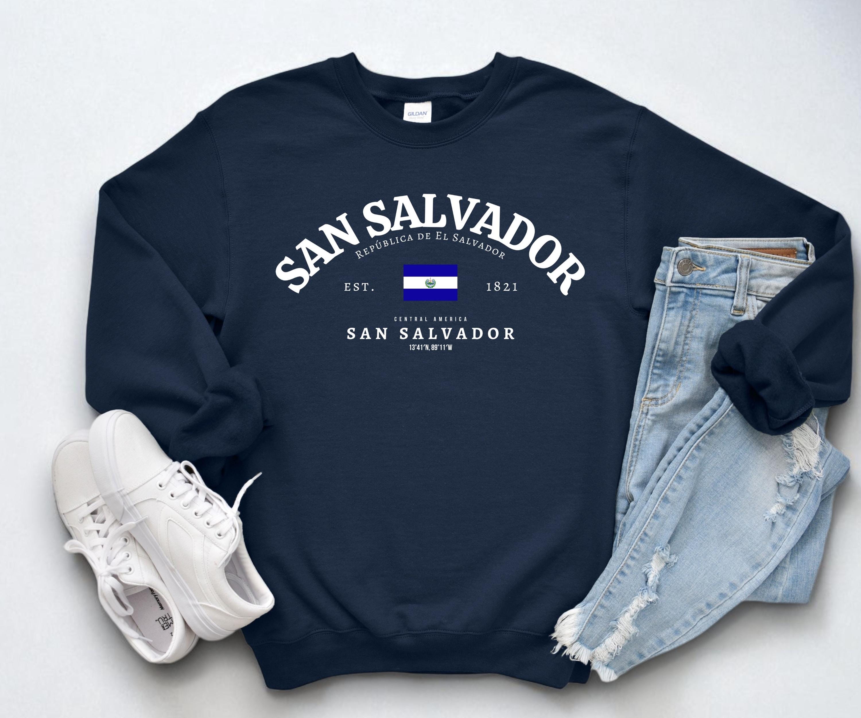 San Salvador Crewneck Sweatshirt – El Salvador Flag Pullover