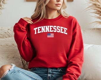 Tennessee Sweatshirt, Tennessee Crewneck, Cozy Pullover, Tennessee Gift Idea, Tennessee T Shirt, State Pride Apparel, Travel Souvenir