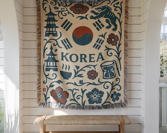 Manta tecida na Coreia do Sul – Presente de decoração para casa que remete à herança coreana