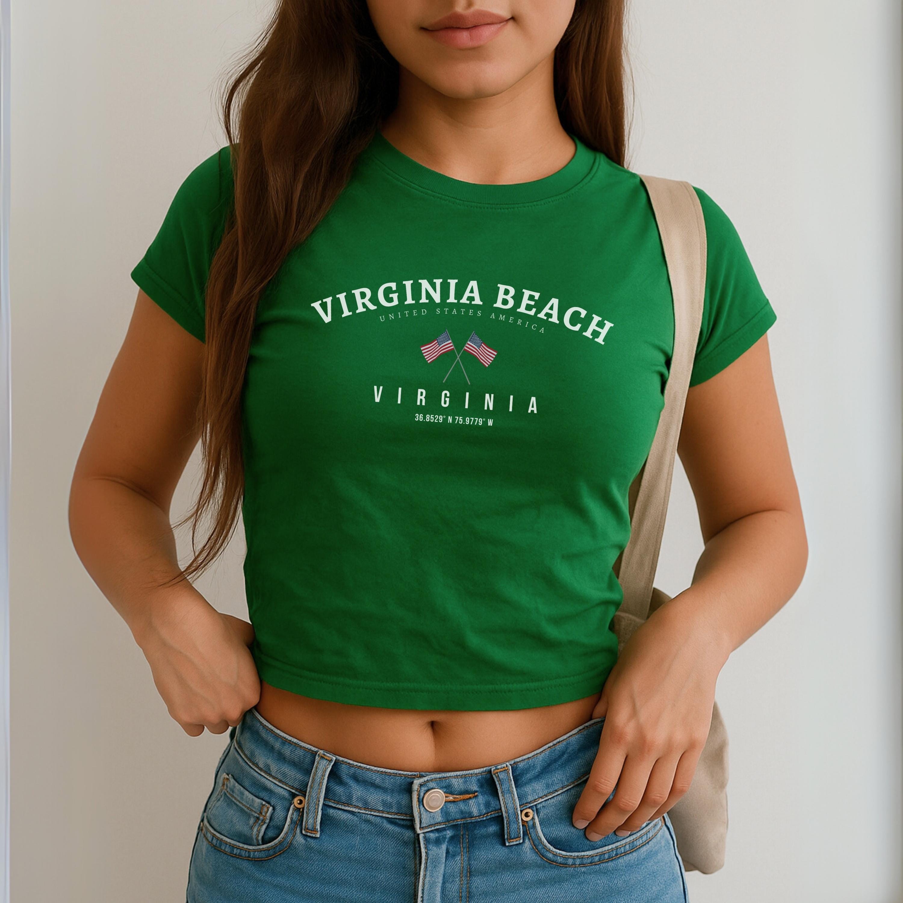Virginia Beach Baby Tee, Virginia Beach Shirt, Virginia T‑shirt 
