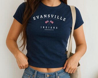 Evansville Baby Tee, Evansville Shirt, Indiana T-Shirt, Evansville Indiana, Soft and Comfortable Shirt, Indiana Gift, Evansville Gift