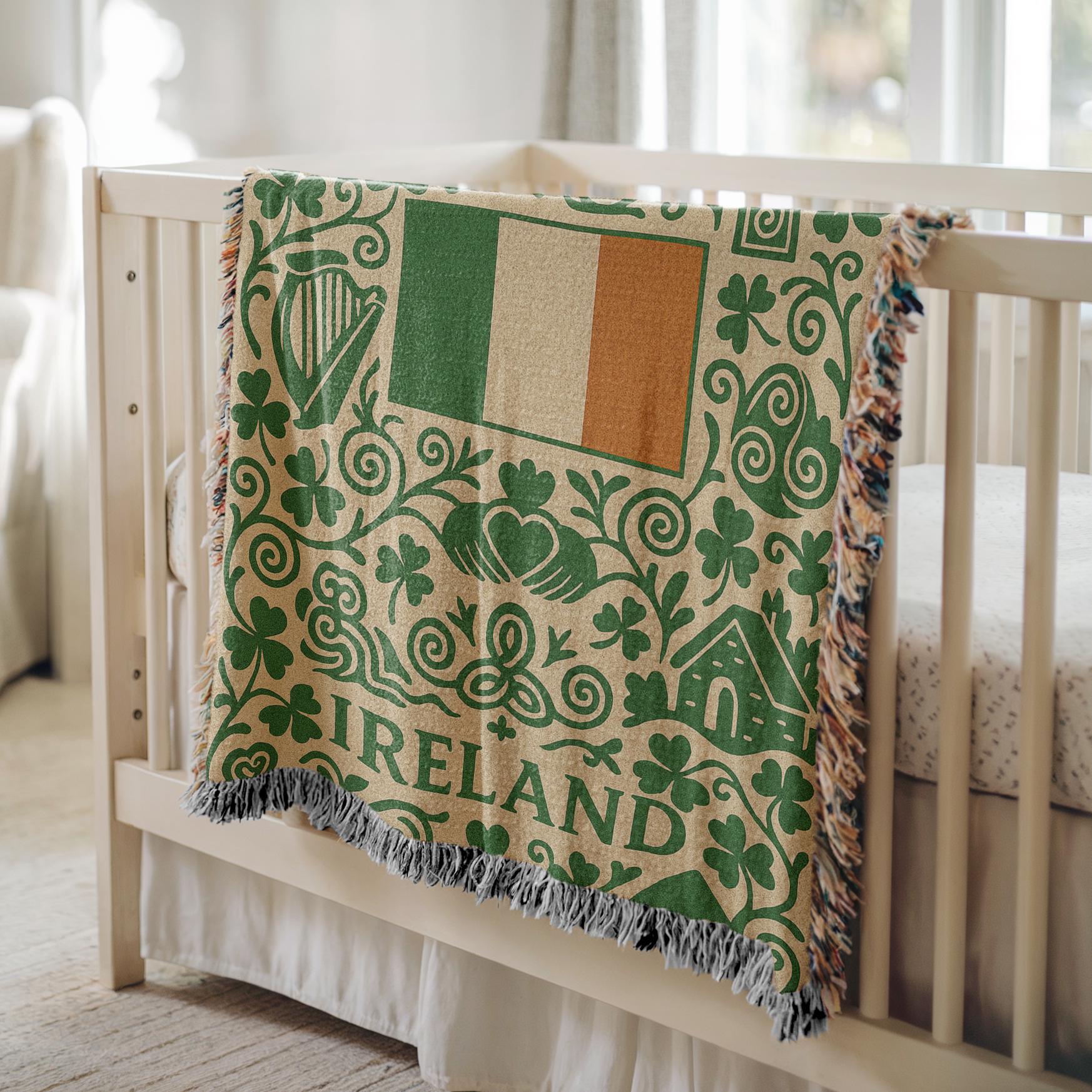 Ireland Woven Blanket – Irish Heritage Home Decor Gift - Etsy