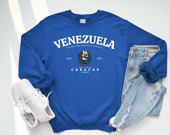 Venezuelas rundhalsade tröja – Venezuelas flaggtröja, Venezuelas stolthetskläder