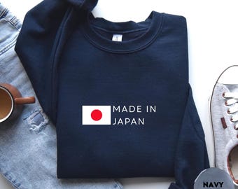 Japan Crewneck Sweatshirt – Japan Flag Pullover, Nippon Pride Apparel