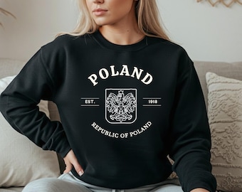 Polen Unisex Rundhals-Sweatshirt: Country Pride Apparel