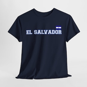 T-shirt uniseks El Salvador, T-shirt vlag El Salvador, cadeau Her & Him, Summer Vibes, reizigersshirt