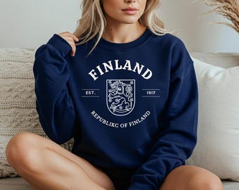 Finland Unisex Crewneck Sweatshirt: Country Pride Apparel