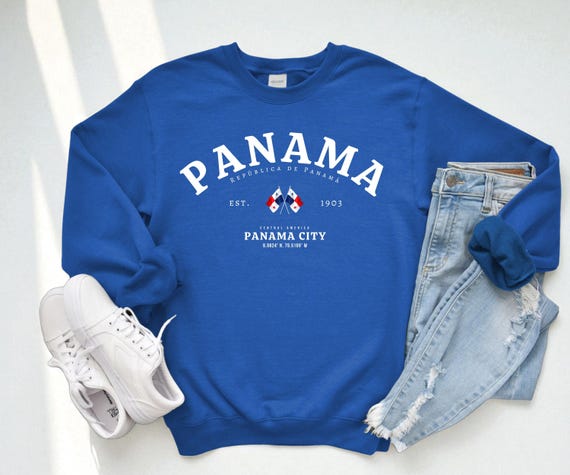 Panama Crewneck Sweatshirt – Panama Flag Pullover, Panama Pride