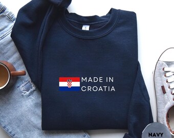 Croatia Crewneck Sweatshirt – Croatia Flag Pullover, Hrvatska Pride Apparel