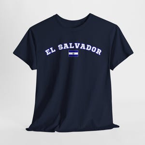 T-shirt uniseks El Salvador, T-shirt vlag El Salvador, cadeau Her & Him, Summer Vibes, reizigersshirt