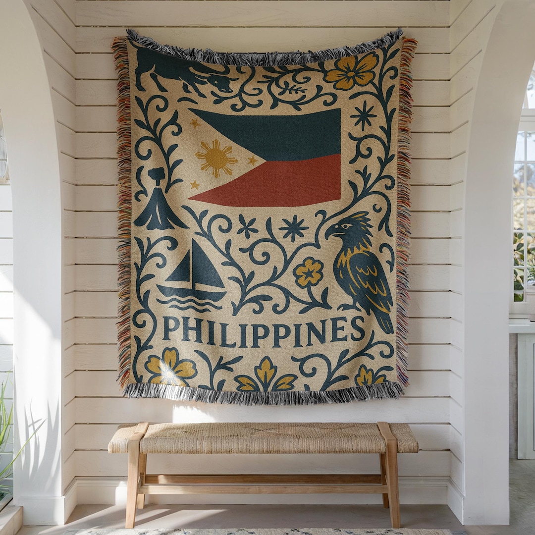 Philippines Woven Blanket – Filipino Heritage Home Decor Gift - Etsy