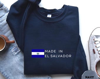El Salvador Crewneck Sweatshirt – Salvador Flag Pullover