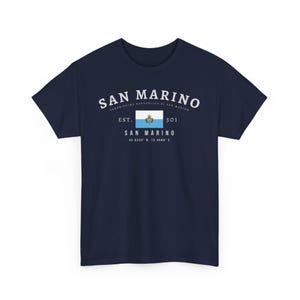 Camiseta unissex San Marino Y2K, camiseta com bandeira Bandiera di San Marino, camisa gráfica Città di San Marino, presente San Marino Orgoglio, top Heritage