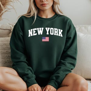 New York Sweatshirt, New York Crewneck, Cozy Pullover, New York Gift Idea, New York T Shirt, State Pride Apparel, Travel Souvenir