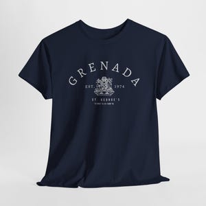 Camiseta con la bandera de Granada: Camiseta unisex de algodón, regalo de viaje de verano