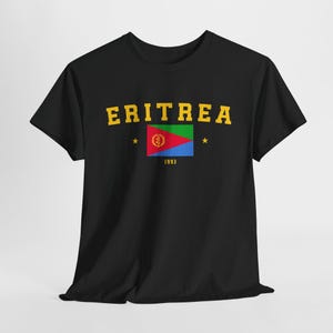 Eritrea Unisex T-Shirt, Eritrea Flag T-Shirt, Her & Him Gift, Summer Vibes, Traveler shirt