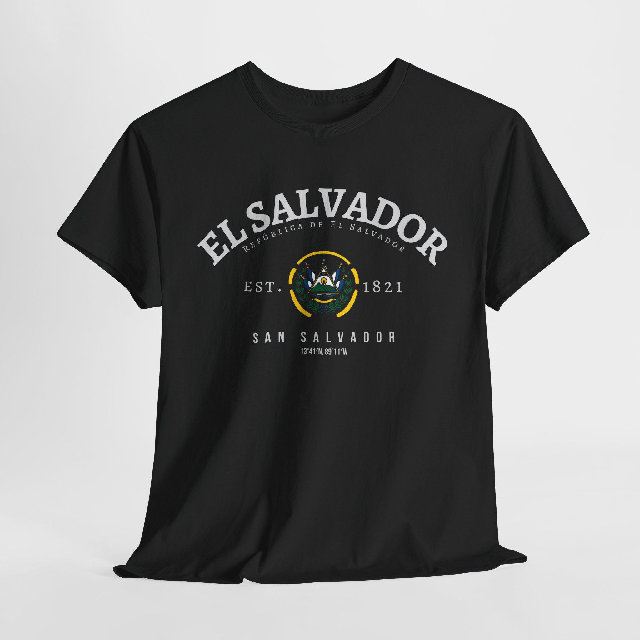 El Salvador Flag T-shirt: Unisex Cotton Tee - Etsy