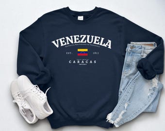 Venezuelas rundhalsade tröja – Venezuelas flaggtröja, Venezuelas stolthetskläder