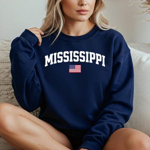 Mississippi Sweatshirt, Mississippi Crewneck, Cozy Pullover, Mississippi Gift Idea, Mississippi T Shirt, State Pride Apparel