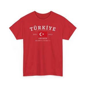 Türkiye Y2K Unisex T-Shirt, Turkish Flag Tee, Istanbul Graphic Shirt, Türkiye Pride Gift Tee, Anatolian Heritage, Oversized Fit