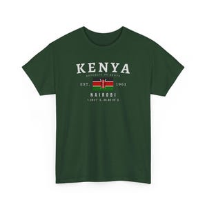 Kenya Unisex T-Shirt, Kenyan Flag Tee, Vintage Nairobi Graphic Shirt, African Streetwear Tee, Oversized Kenya Pride Shirt