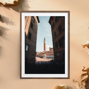 Siena Tuscany Poster / Wall Art Italy / Italian Poster for Home Decor / Tuscany Wall Art / Siena Photography Poster