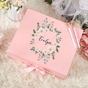 Personalisierte leere magnetische Vorschlag Geschenkbox, Brautparty Geschenkbox, kundenspezifische Hochzeitsgeschenkbox, Bandgeschenkbox, Brautjungfer Vorschlag Box für Sie