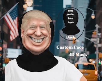 Custom Face 3D Mask, Personalized Cosplay Headgear, Funny Gift