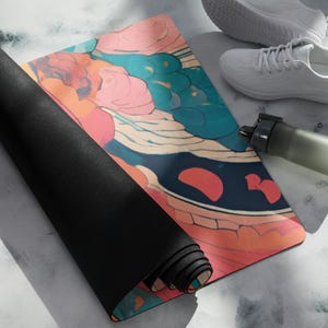 Yoga mats, Yoga mat, Meditation mat, Yogi gifts, Suede yoga mat, Natural rubber mat, Unique yoga mats