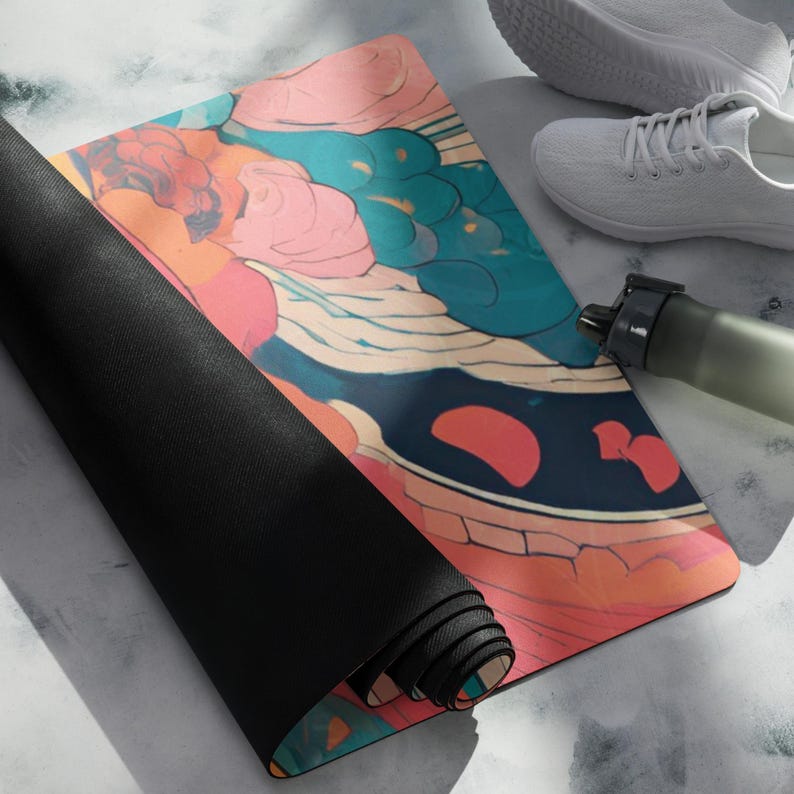 Yoga mats, Yoga mat, Meditation mat, Yogi gifts, Suede yoga mat, Natural rubber mat, Unique yoga mats
