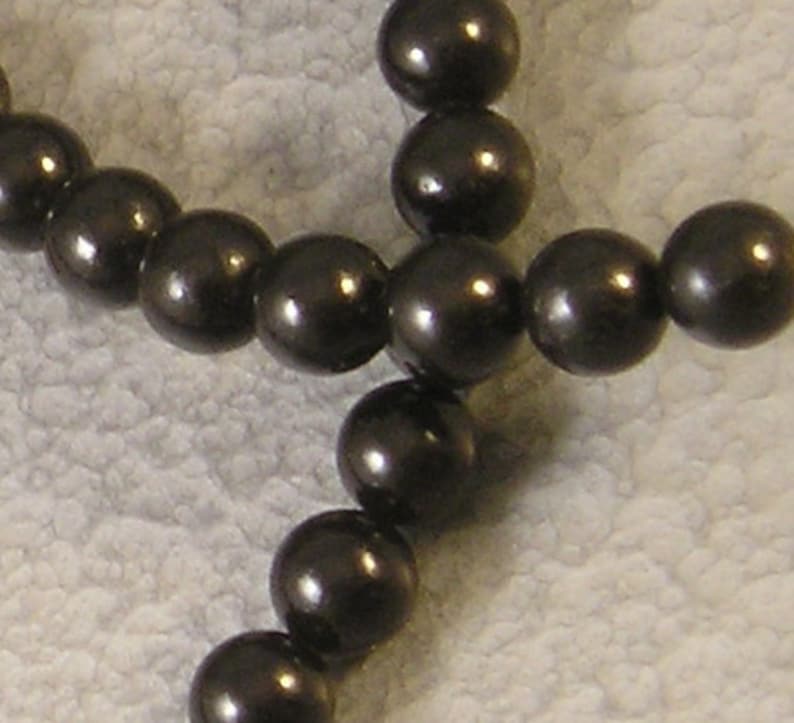 Natural Jet Lignite 6mm Round Loose Beads 16 Strand Deep - Etsy