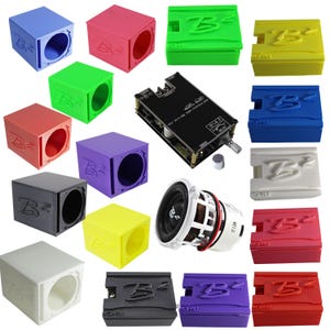 B2 Audio RC2 2&quot; RC Car Subwoofer w/ Bluetooth Chip Amp & Single Vented Box