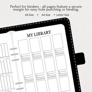 Printable Reading Journal: Book Tracker & Planner, Reading Log (A4, A5 ...