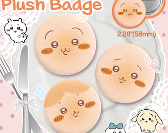 Chiikawa Usagi & Hachiware Cookie plush Badge (2.28")